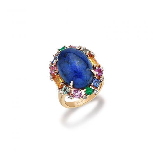 Lapis Renkli Safir Yüzük